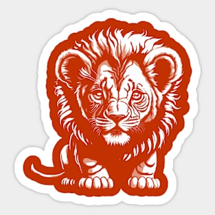 Small Lion Sticker